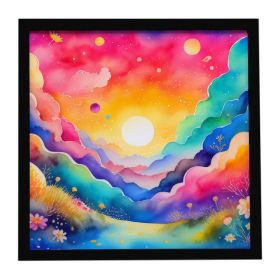 Stock, or Gillyflower in Color Framed Metal Print Bathroom, Kitchen, Office, Home Decor Wall Art Ready to Hang, Square, 8X8